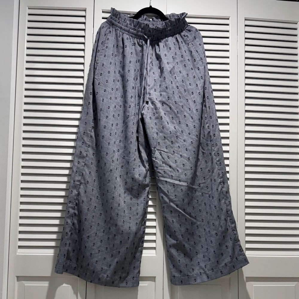 Eb & Ive Wide Leg cotton elasticated pant